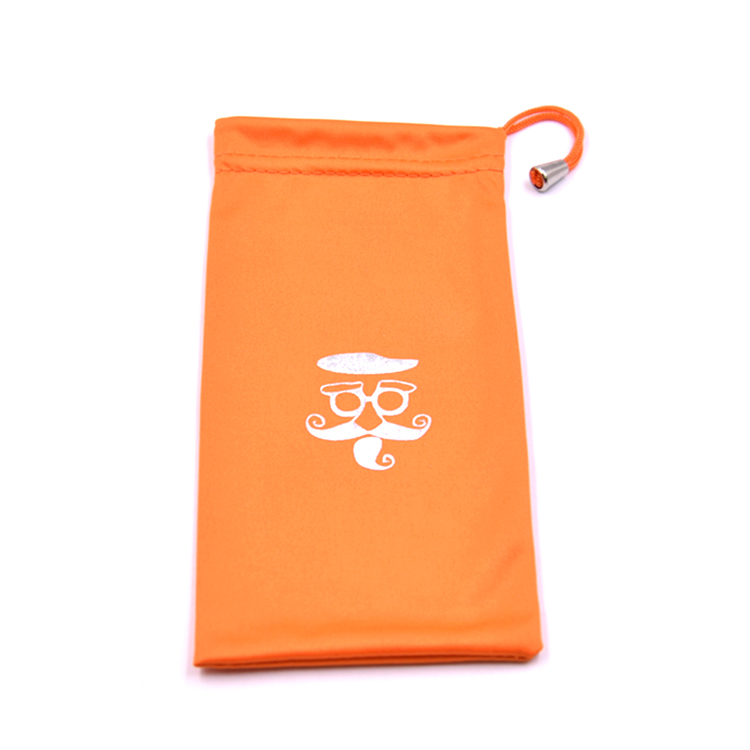 Hot Silver Printing Sunglasses Dust Bag with Custom Logo 