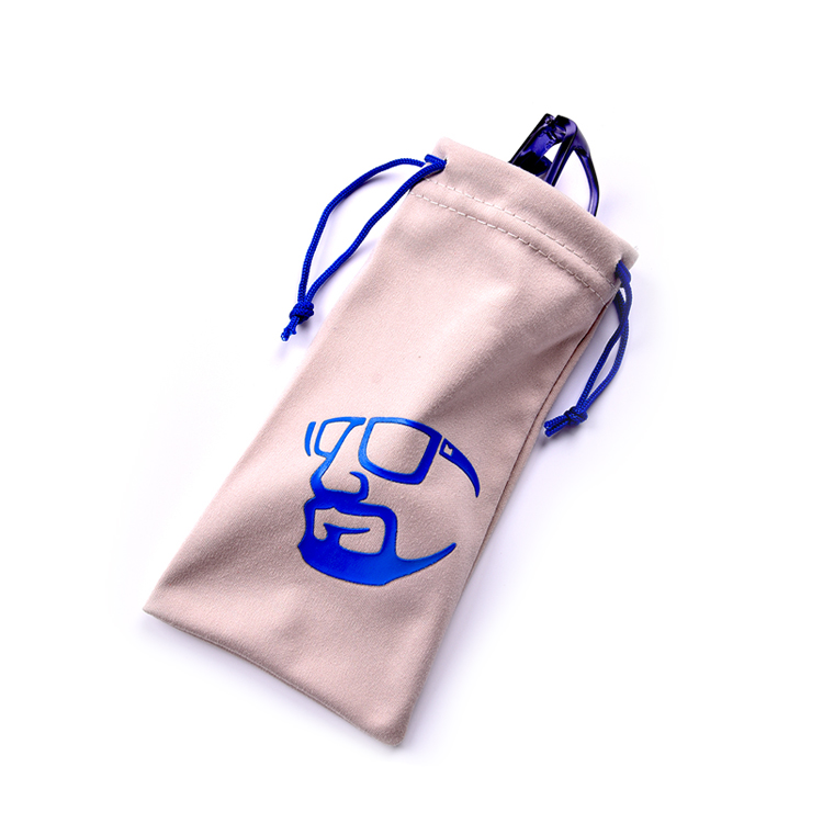 Screen Printing Soft Eyeglass Bag Pouch With Custom