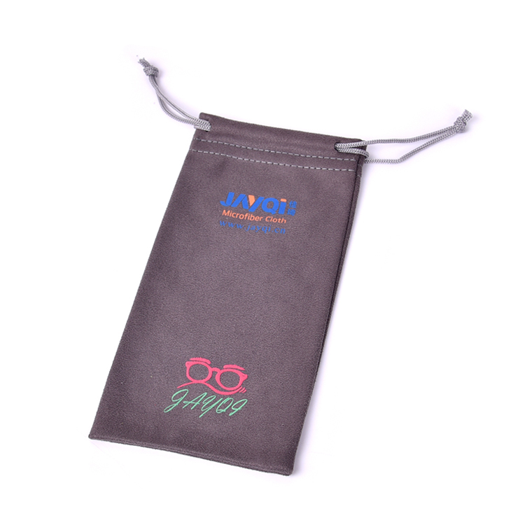 Foam Printing Microfiber Sun Glass Pouch With Drawstring