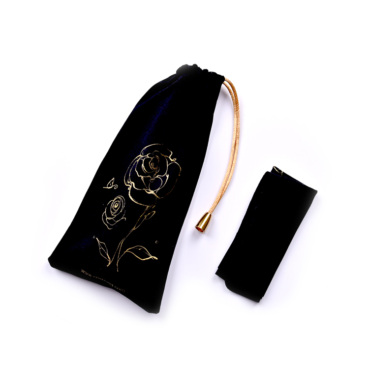 Hot Stamping Velvet Sunglass Bags Draw String Bag