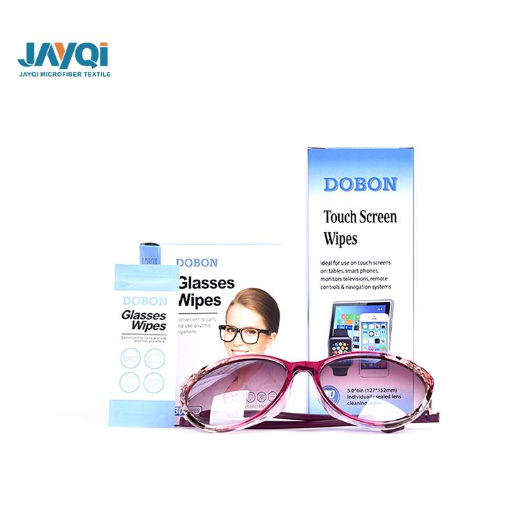 Custom Personalized Printed Reading Glasses Screen Cleanin Pre-moistened Lens Wipes