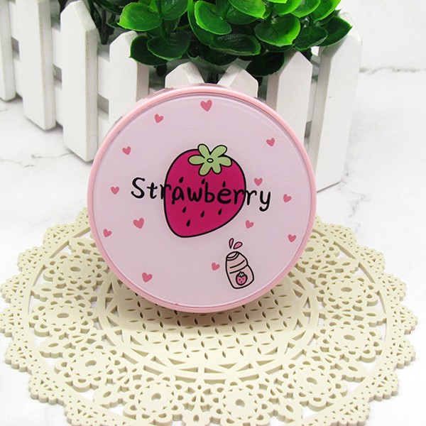 Strawberry Print Travel Mini Colorful Cheap Custom Contact Lens Case