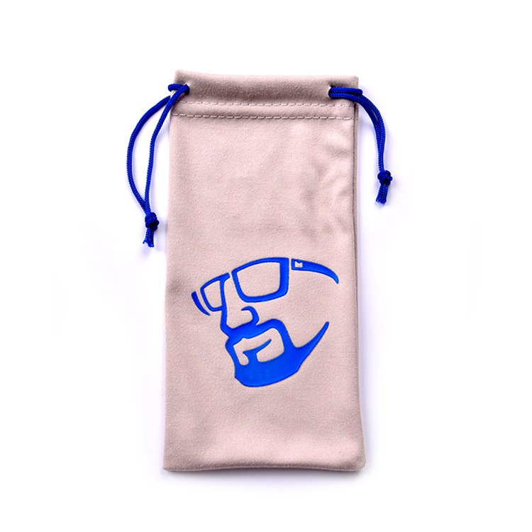 Screen Printing Soft Eyeglass Bag Pouch With Custom