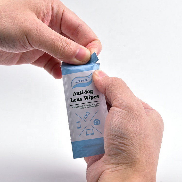 Factory Wholesale Anti Fog Eyeglass Wet Wipe Lens