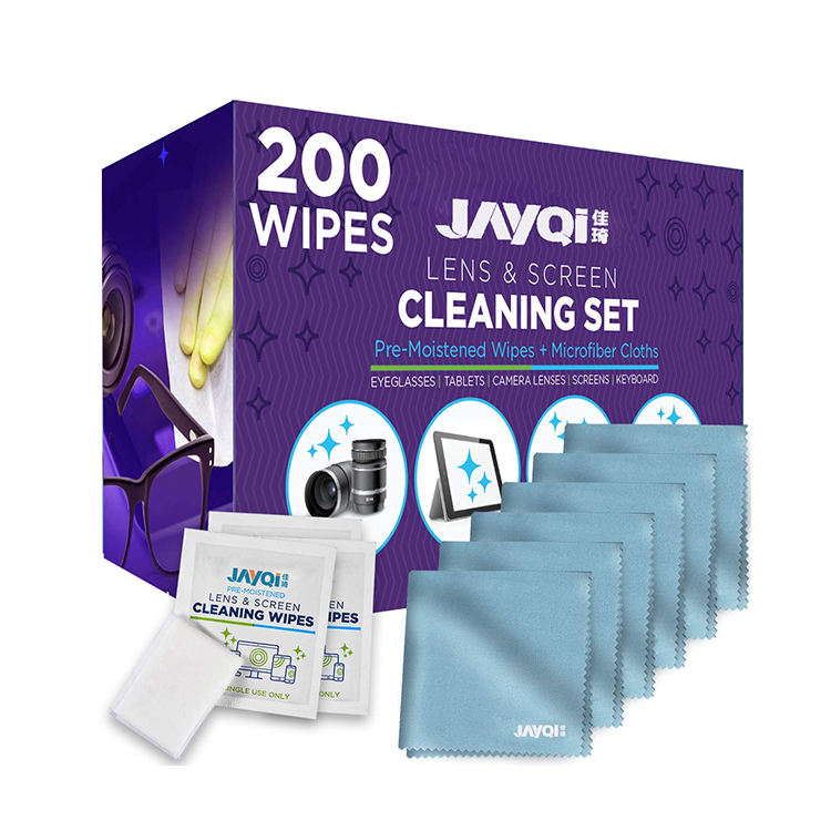 Private Label Screen Lens Cleaning Wipes For Eyeglasses