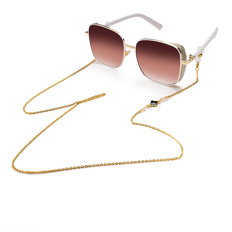 Fashion Glasses 2022 Chain Acrylic Heart Resin Strap Custom Chain Sunglasses Eye Glass Chain Ends